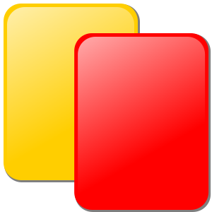 Andra gult → rött